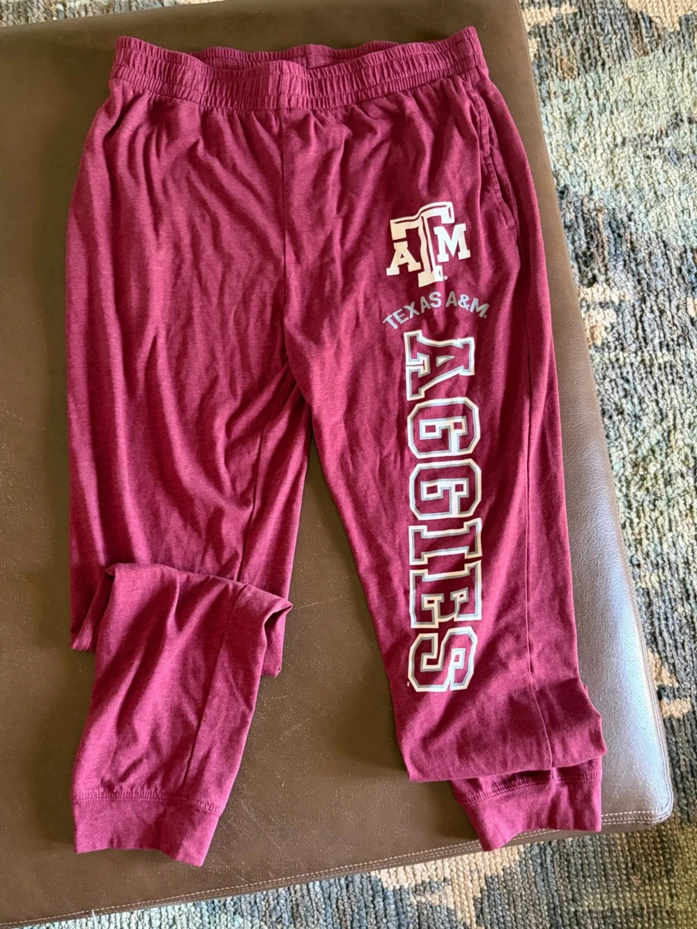 Maroon 'Aggies' Joggers